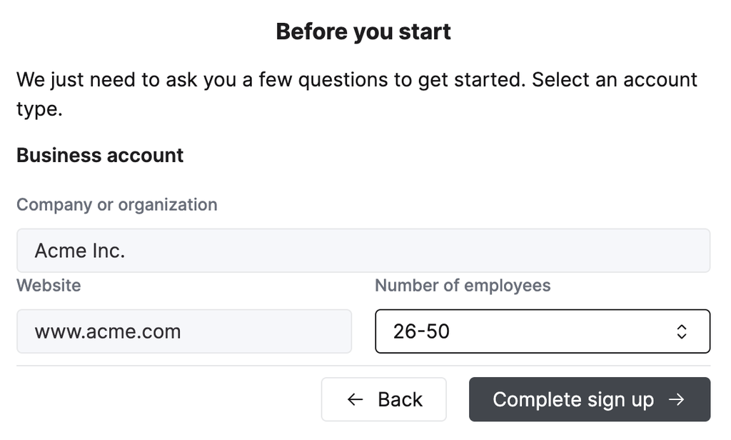 시작하기 전 단계 계속