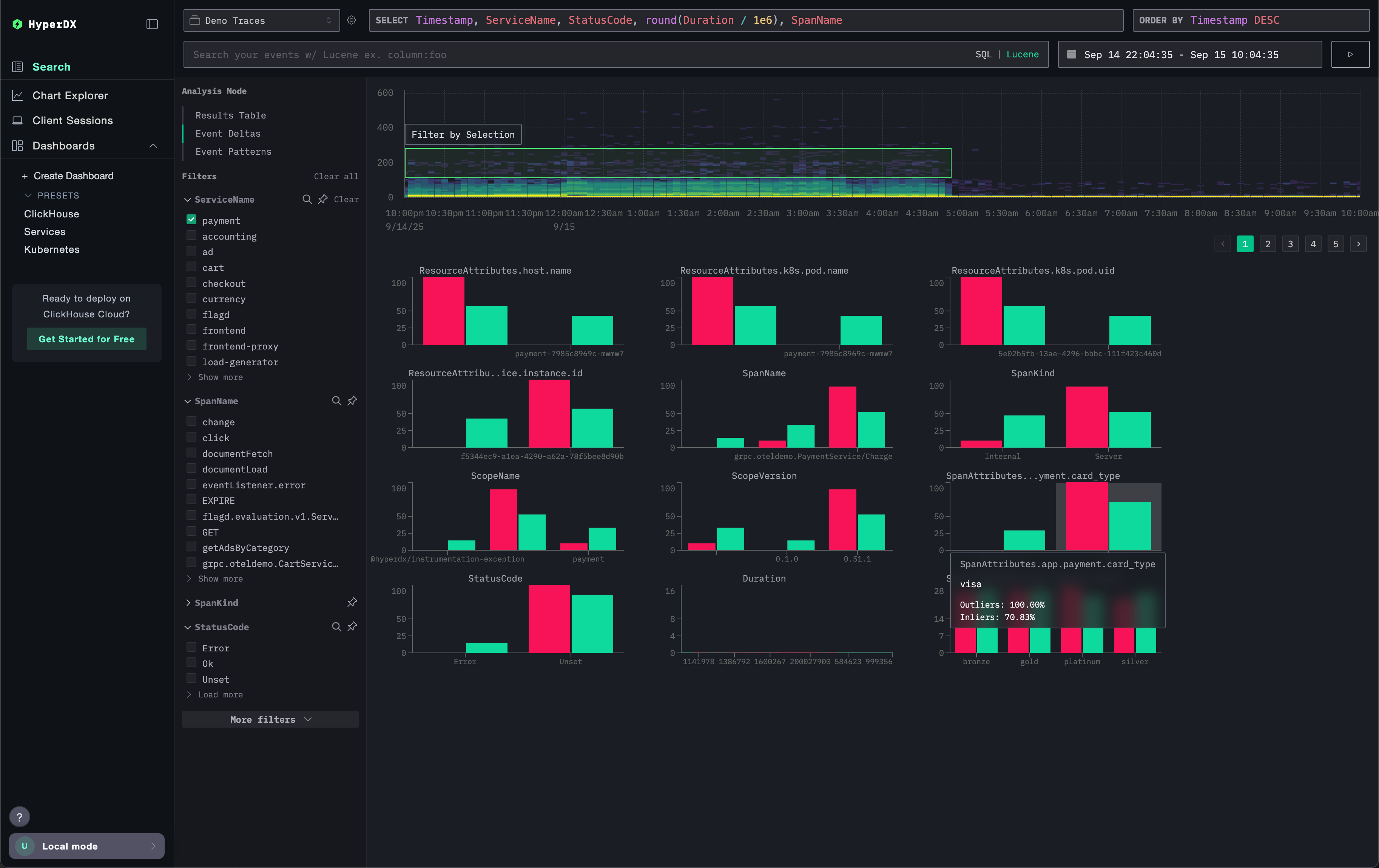 Event deltas 이상치