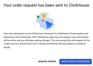 GCP Marketplace 가입 모달